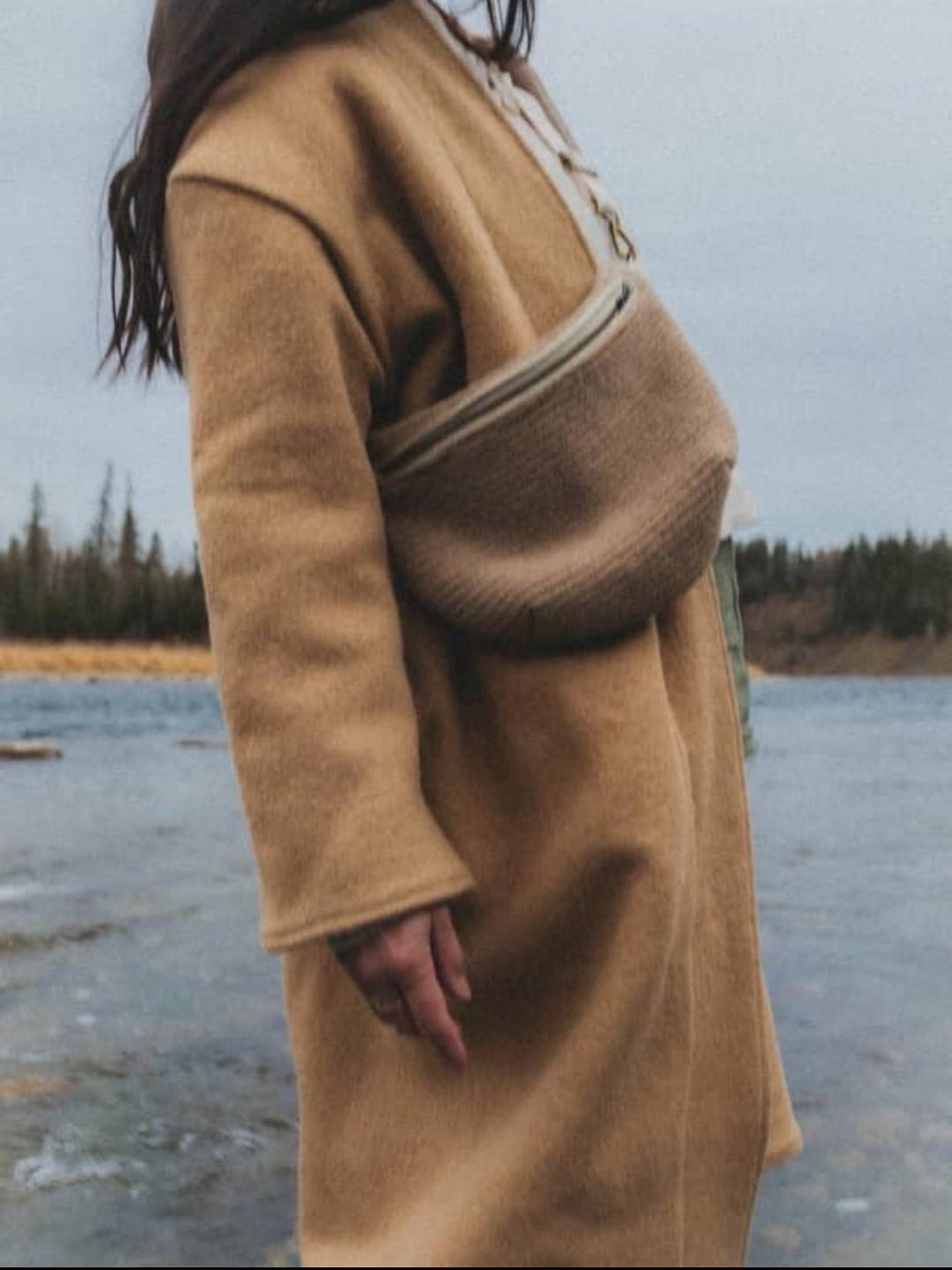 Harly Jae Wool Wrap Coat - Picture 3 of 9